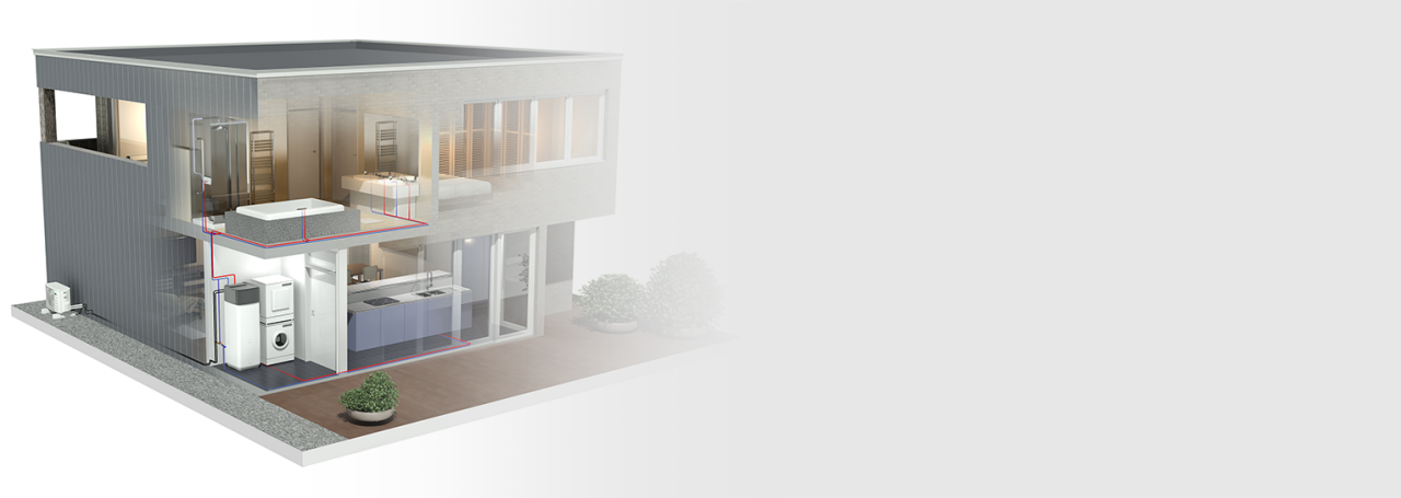 Instalimi i pompës së nxehtësisë ajër-ujë Daikin Altherma për ujin e ngrohtë në shtëpi